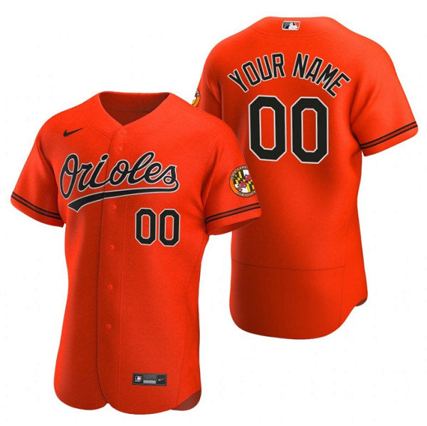 Custom Baltimore Orioles orange jersey