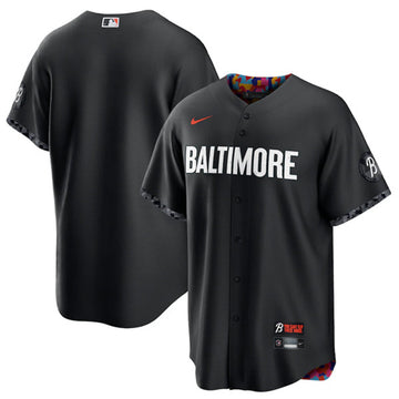 Custom Baltimore Orioles black City Connect jersey