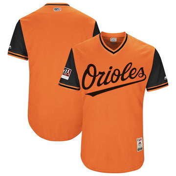 Majestic Baltimore Orioles orange-black jersey