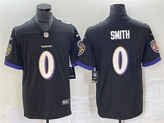 Baltimore Ravens #0 Roquan Smith Black Jersey