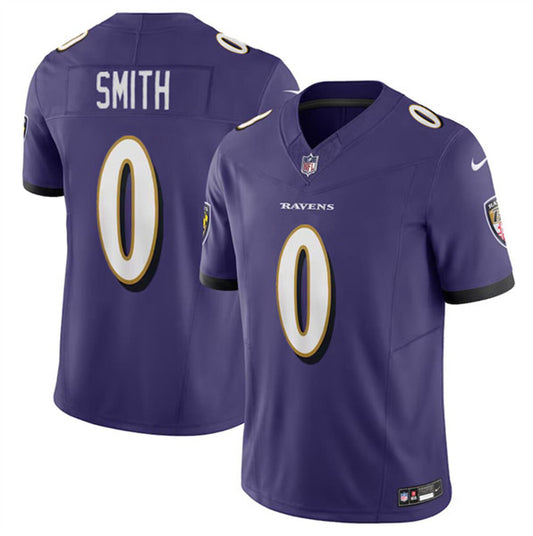 Baltimore Ravens #0 Roquan Smith Purple 2023 FUSE Jersey