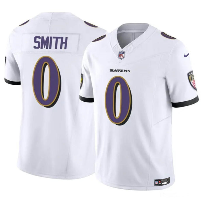 Roquan Smith Baltimore Ravens white FUSE jersey