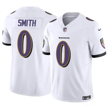 Roquan Smith Baltimore Ravens white FUSE jersey