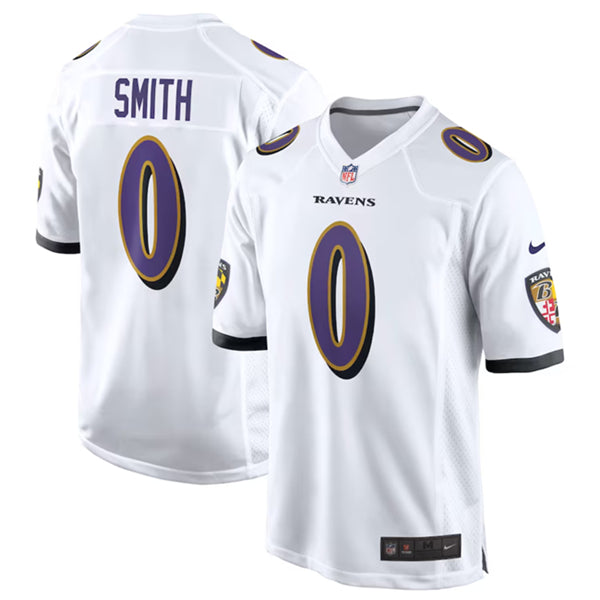 Roquan Smith Baltimore Ravens white Game jersey