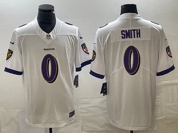 Roquan Smith Baltimore Ravens white jersey