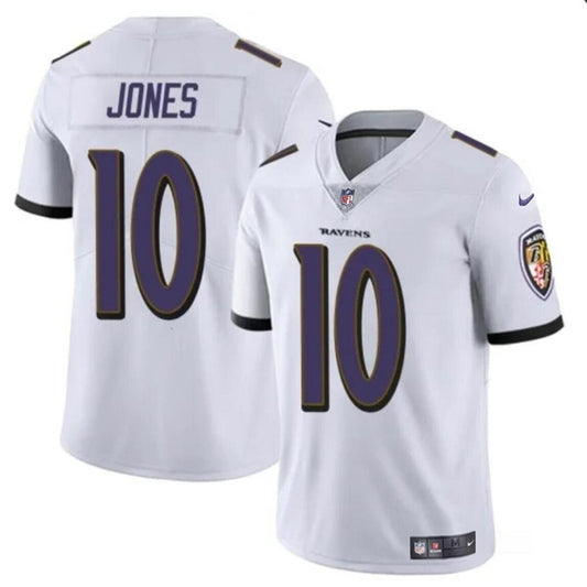 Baltimore Ravens #10 Emory Jones White Jersey
