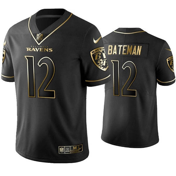 Rashod Bateman Baltimore Ravens black jersey