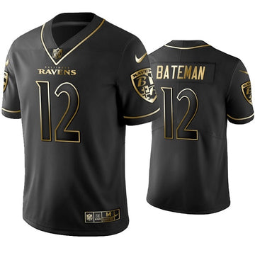 Rashod Bateman Baltimore Ravens black jersey