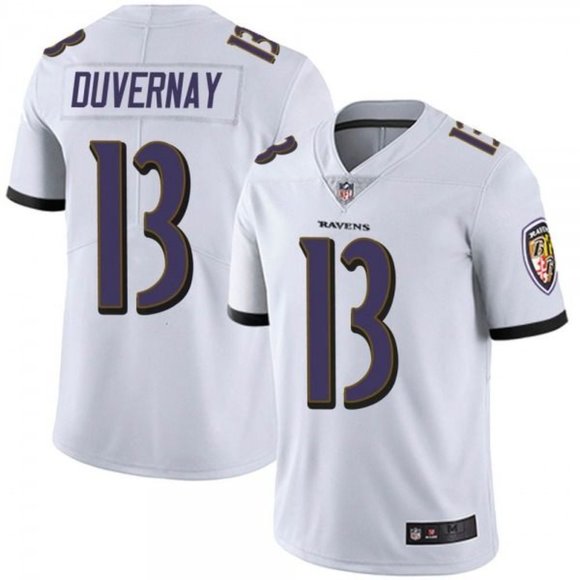 Baltimore Ravens #13 Devin Duvernay White Jersey