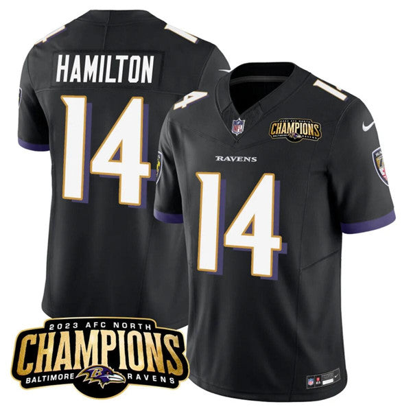 Kyle Hamilton Baltimore Ravens black FUSE jersey