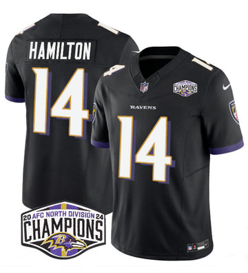 Kyle Hamilton Baltimore Ravens black FUSE jersey