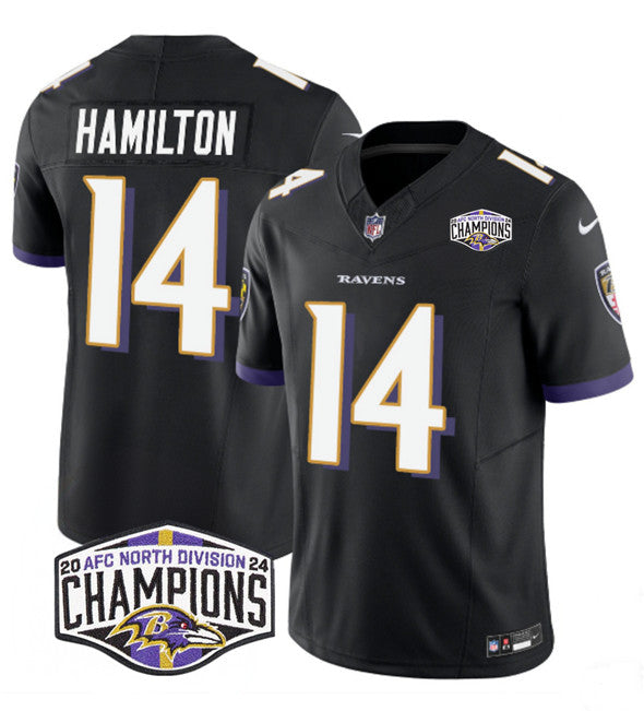Kyle Hamilton Baltimore Ravens black FUSE jersey