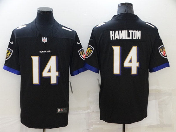 Baltimore Ravens #14 Kyle Hamilton Black Jersey