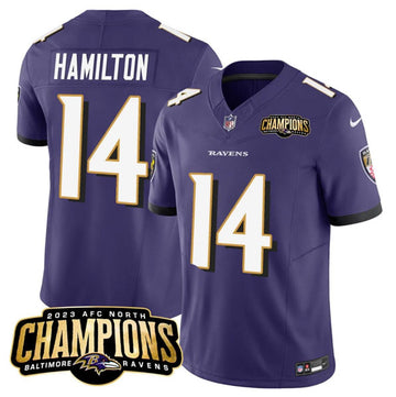 Kyle Hamilton Baltimore Ravens purple FUSE jersey