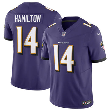 Baltimore Ravens #14 Kyle Hamilton Purple 2023 FUSE Jersey