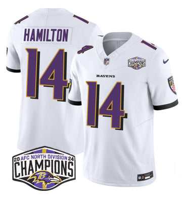 Kyle Hamilton Baltimore Ravens white FUSE jersey