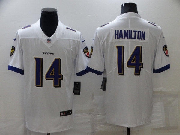 Baltimore Ravens #14 Kyle Hamilton White Jersey