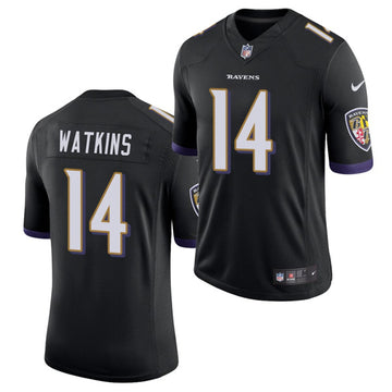 Baltimore Ravens #14 Sammy Watkins Black Jersey