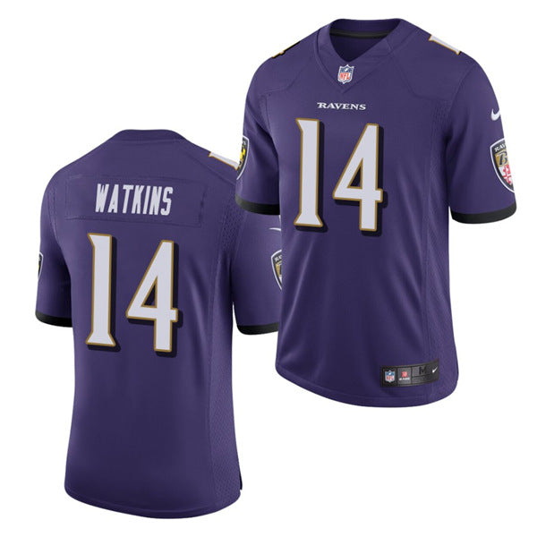 Baltimore Ravens #14 Sammy Watkins Purple Jersey
