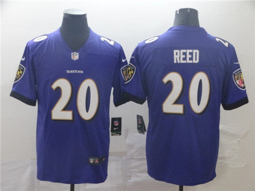 Baltimore Ravens #20 Ed Reed Purple Jersey