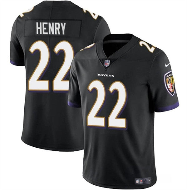 Baltimore Ravens #22 Derrick Henry Black Jersey