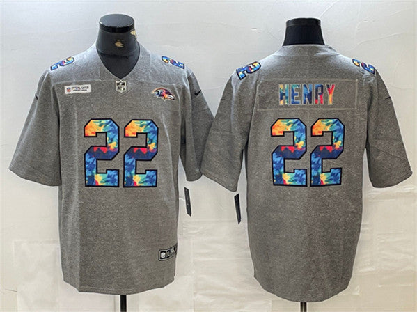 Derrick Henry Baltimore Ravens gray jersey