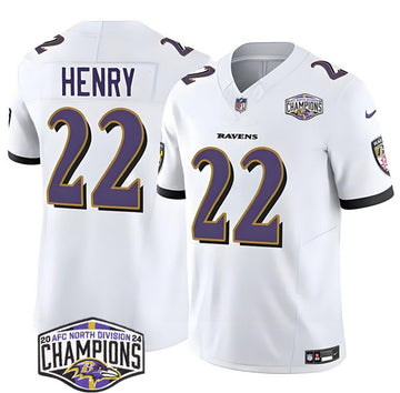 Derrick Henry Baltimore Ravens white FUSE jersey
