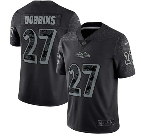 JK Dobbins Baltimore Ravens black jersey