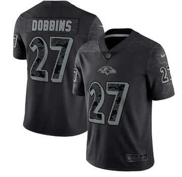 JK Dobbins Baltimore Ravens black jersey