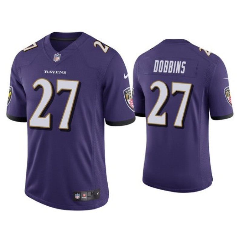 Baltimore Ravens #27 JK Dobbins Purple Jersey