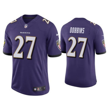 Baltimore Ravens #27 JK Dobbins Purple Jersey