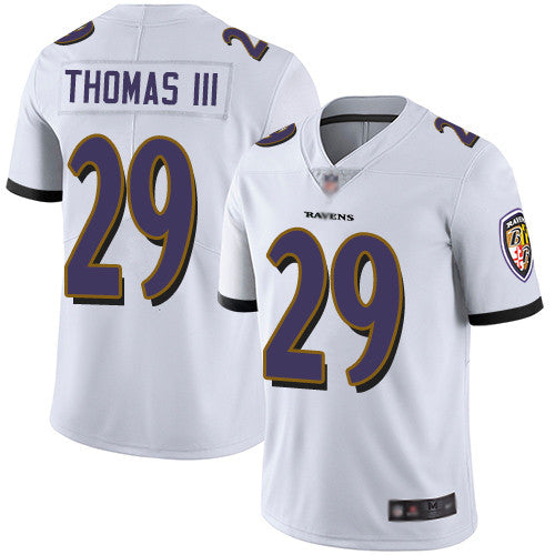 Baltimore Ravens #29 Earl Thomas III White Jersey