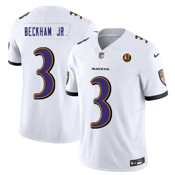 Odell Beckham Jr Baltimore Ravens white FUSE jersey