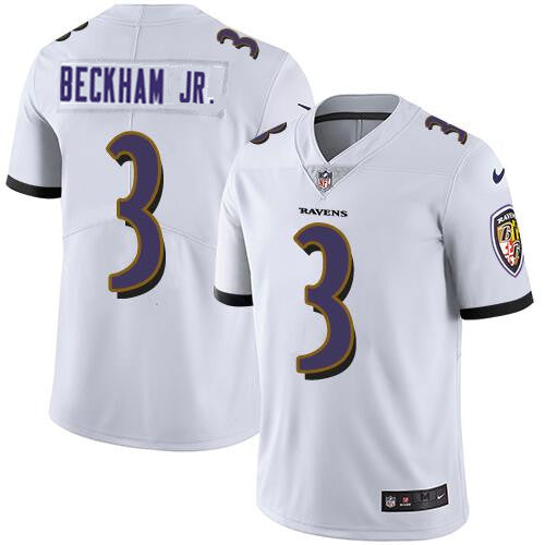 Baltimore Ravens #3 Odell Beckham Jr White Jersey