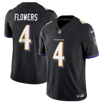 Zay Flowers Baltimore Ravens black FUSE jersey