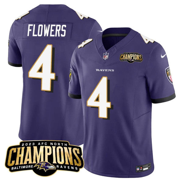 Zay Flowers Baltimore Ravens purple FUSE jersey
