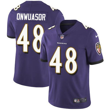 Baltimore Ravens #48 Patrick Onwuasor Purple Jersey