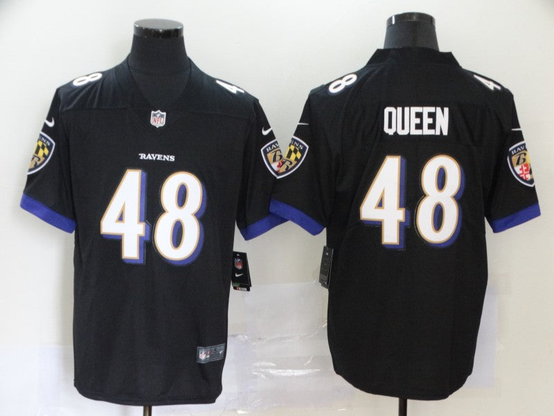 Baltimore Ravens #48 Patrick Queen Black Jersey