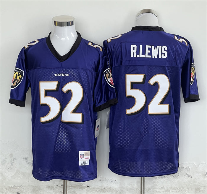 Ray Lewis Baltimore Ravens purple Throwback jersey