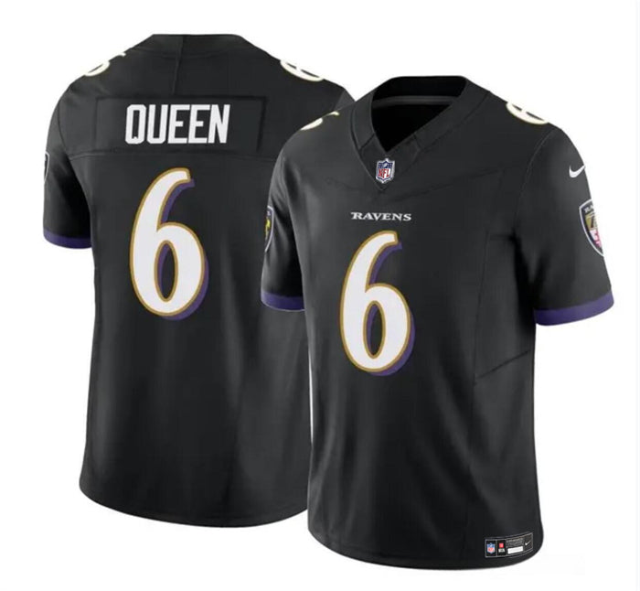 Patrick Queen Baltimore Ravens black FUSE jersey