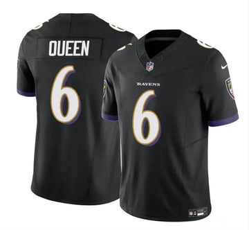 Patrick Queen Baltimore Ravens black FUSE jersey