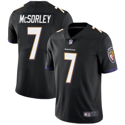 Baltimore Ravens #7 Trace McSorley Black Jersey