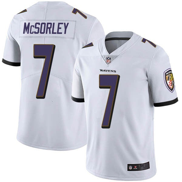 Baltimore Ravens #7 Trace McSorley White Jersey