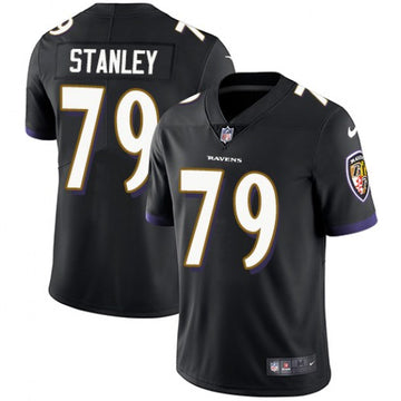 Baltimore Ravens #79 Ronnie Stanley Black Jersey