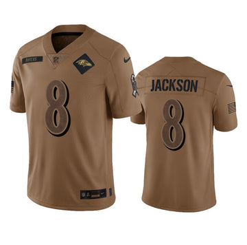 Lamar Jackson Baltimore Ravens brown Salute To Service jersey