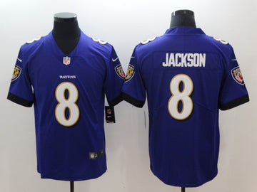 Baltimore Ravens #8 Lamar Jackson Purple 2018 Draft Jersey