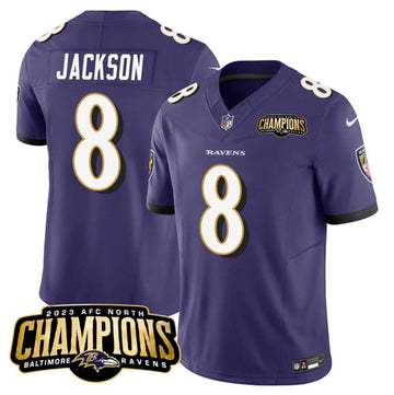 Lamar Jackson Baltimore Ravens purple FUSE jersey