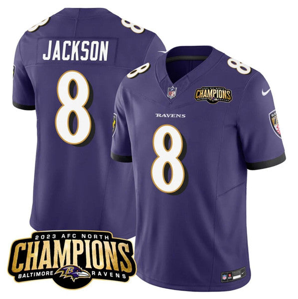Lamar Jackson Baltimore Ravens purple FUSE jersey