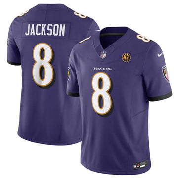 Lamar Jackson Baltimore Ravens purple FUSE jersey