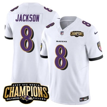 Lamar Jackson Baltimore Ravens white FUSE jersey